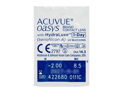 Acuvue Oasys 1-Day with Hydraluxe (90 lentillas) - Previsualización del blister