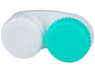 Estuche de lentillas Verde y Blanco L+R Estuche de lentes de contacto - Estuche de lentillas Verde y Blanco L+R