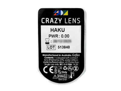 CRAZY LENS - Haku - Diarias sin graduación (2 Lentillas) - Previsualización del blister