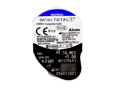 Dailies TOTAL1 Multifocal (30 lentillas) - Previsualización del blister