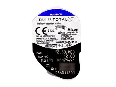 Dailies TOTAL1 Multifocal (90 lentillas) - Previsualización del blister