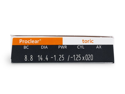 Proclear Toric (3 lentillas) - Previsualización de atributos