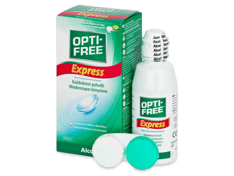 Líquido OPTI-FREE Express 120 ml  - líquido de limpieza