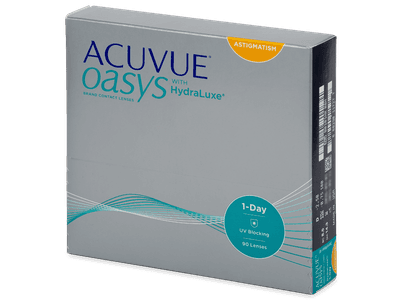 Acuvue Oasys 1-Day with HydraLuxe for Astigmatism (90 lentillas) - Lentillas tóricas