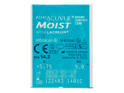 1 Day Acuvue Moist (30 lentillas) - Previsualización del blister