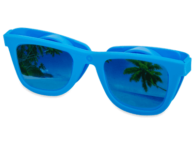 Estuche para lentillas OptiShades - azul 