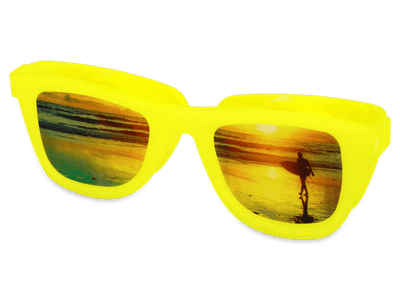 Estuche para lentillas OptiShades - amarillo
