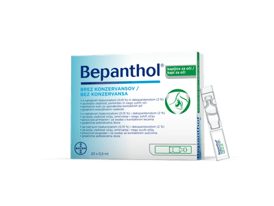 Gotas oculares Bepanthol 20x 0,5 ml
