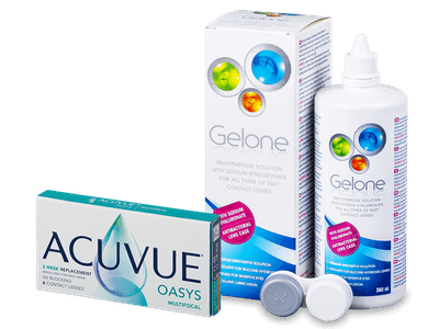 Acuvue Oasys Multifocal (6 Lentillas) + Líquido Gelone 360 ml