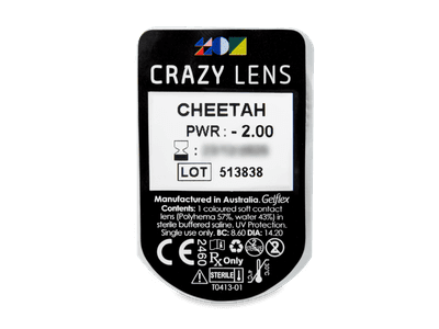 CRAZY LENS - Cheetah - Diarias Graduadas (2 Lentillas) - Previsualización del blister