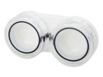 Estuche para lentillas - negro transparente