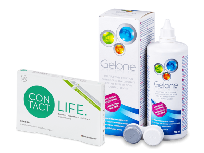 Contact Life spheric (6 Lentillas) + Gelone 360 ml