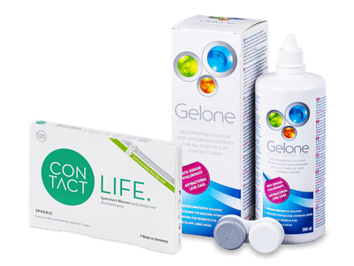 Contact Life spheric (6 Lentillas) + Gelone 360 ml