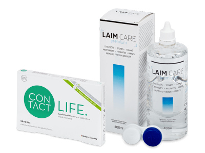 Contact Life spheric (6 Lentillas) + LAIM-CARE 400 ml