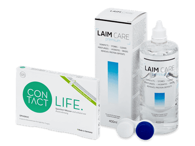 Contact Life spheric (6 Lentillas) + LAIM-CARE 400 ml