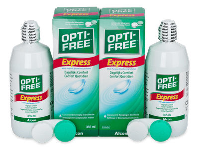 Líquido OPTI-FREE Express 2 x 355 ml - Pack ahorro - solución doble