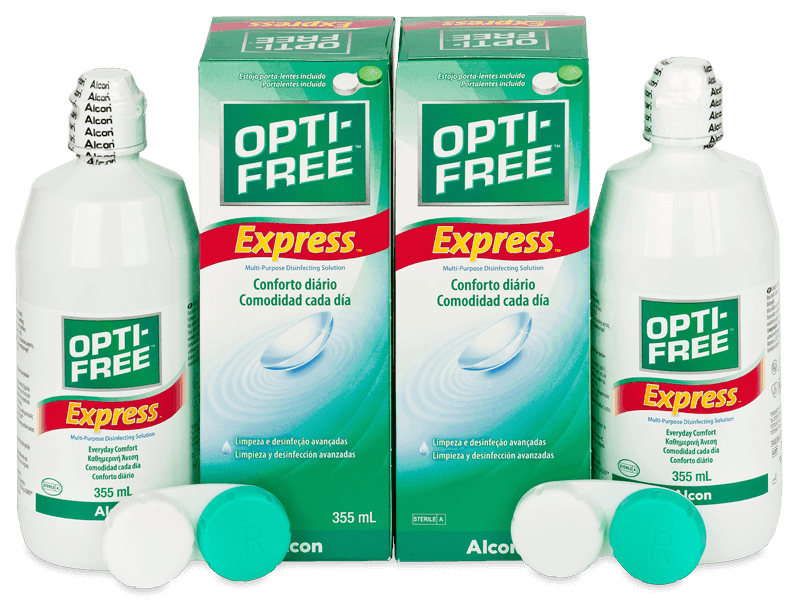 Líquido OPTI-FREE Express 2 x 355 ml - Pack ahorro - solución doble