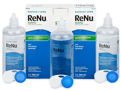 Líquido ReNu MultiPlus 3 x 360 ml - Pack ahorro - solución triple