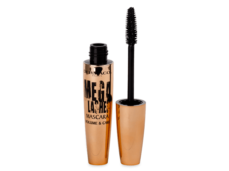 Máscara negra Dermacol Mega Lashes Volume and Care 11,5 ml 