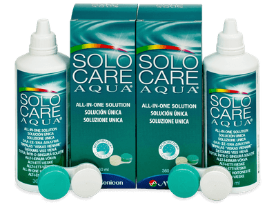 Líquido SoloCare Aqua 2 x 360 ml - Pack ahorro - solución doble