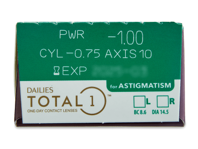 Dailies TOTAL1 for Astigmatism (30 lentillas) - Previsualización de atributos