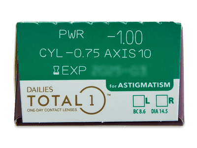 Dailies TOTAL1 for Astigmatism (30 lentillas) - Previsualización de atributos