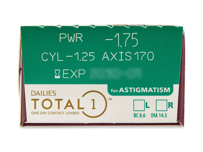 Dailies TOTAL1 for Astigmatism (90 lentillas) - Previsualización de atributos