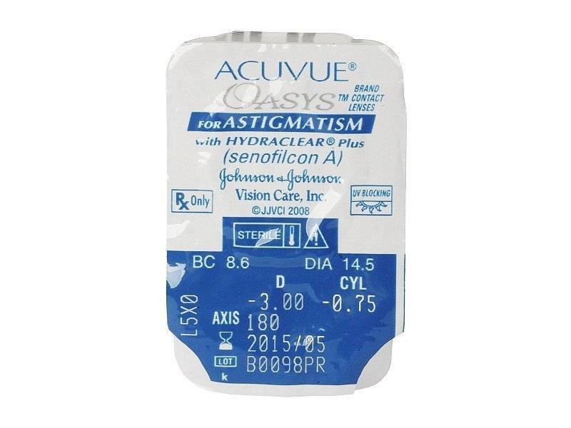 Lentes acuvue sales oasys para astigmatismo