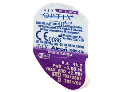 Air Optix Aqua Multifocal (3 lentillas) - Previsualización del blister