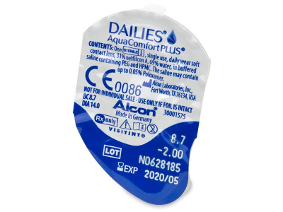 Dailies AquaComfort Plus (90 lentillas) - Previsualización del blister