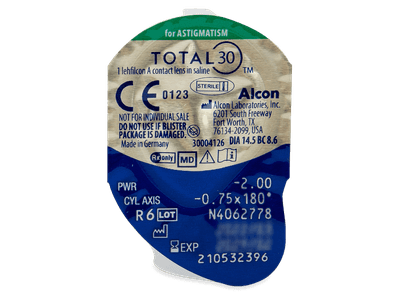 TOTAL30 for Astigmatism (6 lentillas) - Previsualización del blister
