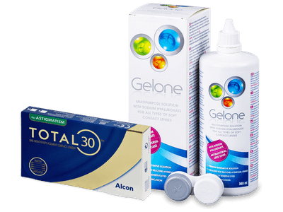 TOTAL30 for Astigmatism (6 Lentillas) + Gelone 360 ml