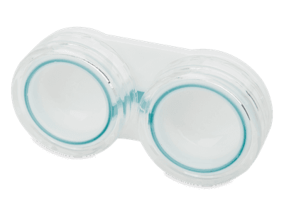 Estuche para lentillas - azul transparente