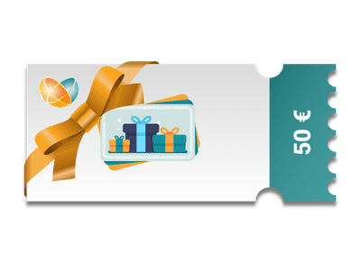 Cupón de regalo con un valor de 50 €