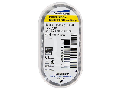 PureVision Multi-Focal (6 lentillas) - Previsualización del blister