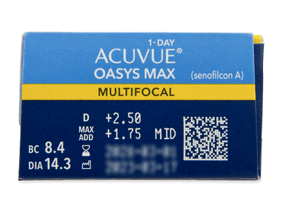 Acuvue Oasys Max 1-Day Multifocal (30 lentillas) - Previsualización de atributos