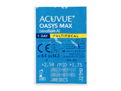 Acuvue Oasys Max 1-Day Multifocal (30 lentillas) - Previsualización del blister