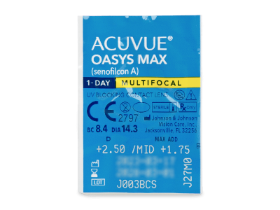 Acuvue Oasys Max 1-Day Multifocal (90 lentillas) - Previsualización del blister