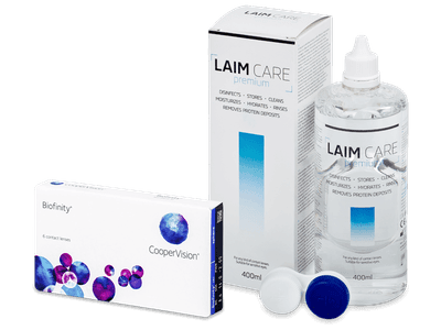 Biofinity (6 lentillas) + Líquido Laim-Care 400 ml