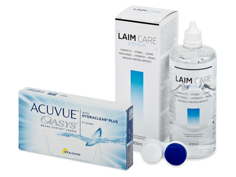 Acuvue Oasys (6 lentillas) + Líquido Laim-Care 400 ml - Pack ahorro