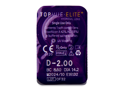 TopVue Elite+ (2x30 lentillas = 1 Cantidad) - Previsualización del blister