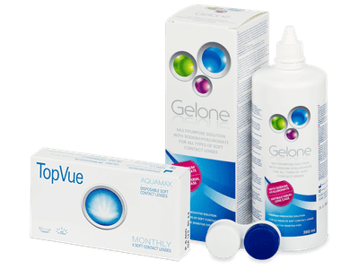 TopVue Monthly (6 Lentillas) + Líquido Gelone 360 ml