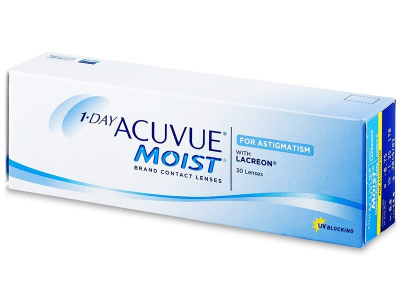 1 Day Acuvue Moist for Astigmatism (30 lentillas) - Diseño antiguo