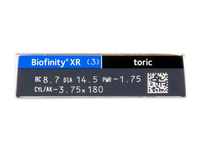 Biofinity XR Toric (3 lentillas) - Previsualización de atributos
